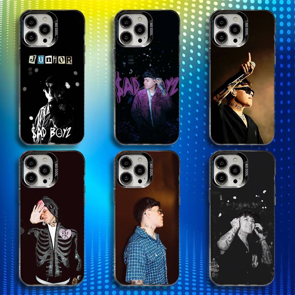 J-Junior H Певец ROCK Чехол для телефона iPhone 16,15,14,13,12,11,Mini,Pro,SE,MAX Белый Матовый Ударопрочный Чехол