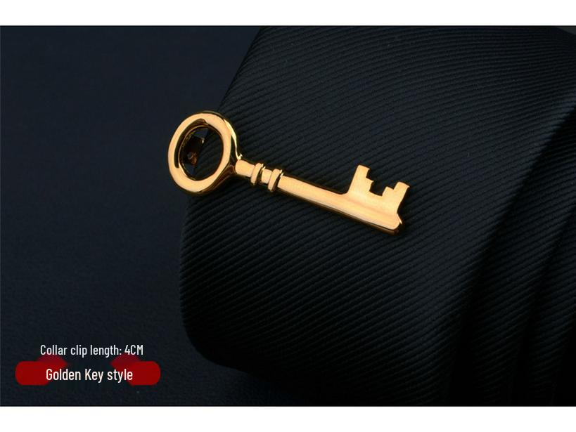 Мужской серебряный зажим для галстука: Элегантный бизнес-аксессуар