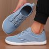 Simple Wide Footed Men And Women Universal Mesh Breathable Sports Shoes Lightweight Casual Flat Shoes Summer Cool Walking Shoes