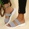 Fashion Sandals Women Elastic Force Summer Shoes Women Flat Sandals Casual Indoor Outdoor Slipper Summer Sandals for Beach Zapatos Mujer