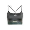 Hyperglam Shine Bralette Logo Print Sleeveless Bra Women Underwear Gray IS4500