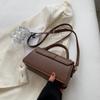 Pu Leather Shoulder Bag for Women Handbag - Fashi Crossbody Bags Vintage  Underarm Bag Square Satchel (Black)
