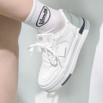 INS белые туфли для студентов, модные весенние женские кроссовки в корейском стиле, новые дышащие кроссовки для маффинов на платформе, женская повседневная обувь для женщин