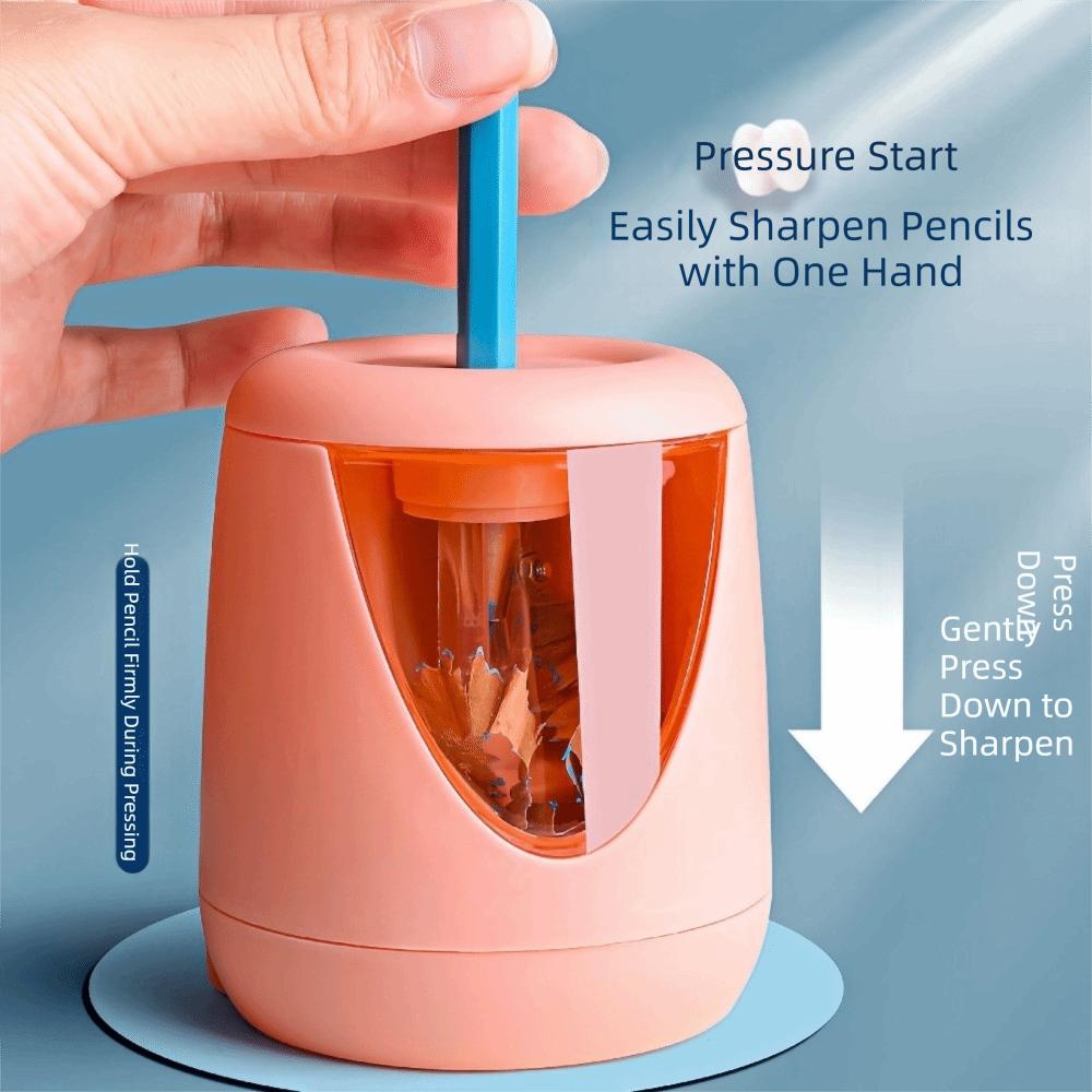 Decorative Sticker Automatic Pencil Sharpener Automatic Switch Pencil Sharpener School Supplies