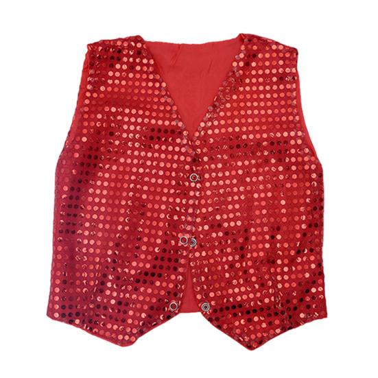 Детский жилет с пайетками для мальчиков, костюм для сценических выступлений, детский хип-хоп, джаз, танцевальный жилет свободного кроя для вечеринок, выступлений