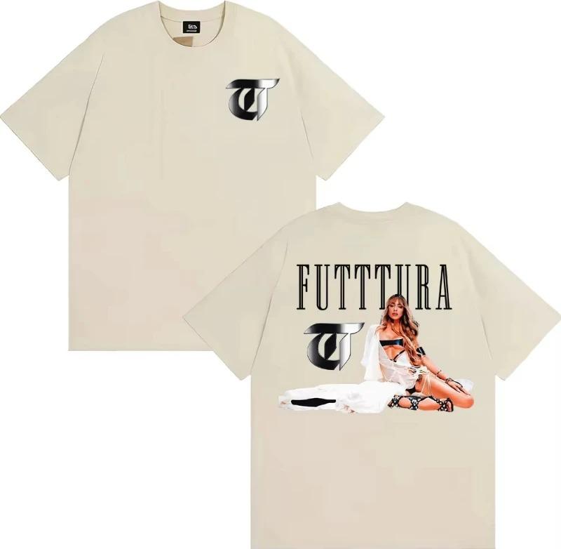 Tini Stoessel Futtura Album Tour 2025 Merch TShirt Unisex Hip Hop Vintage Trendy Tee Pure Cotton Loose Plus Size TShirt