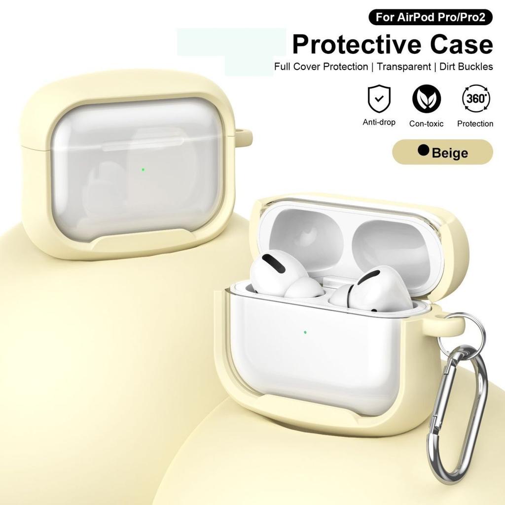 2-в-1, однотонная рамка, подходит для защитного чехла AirPods1/1-го поколения, беспроводных Bluetooth-наушников Apple Pro/1.