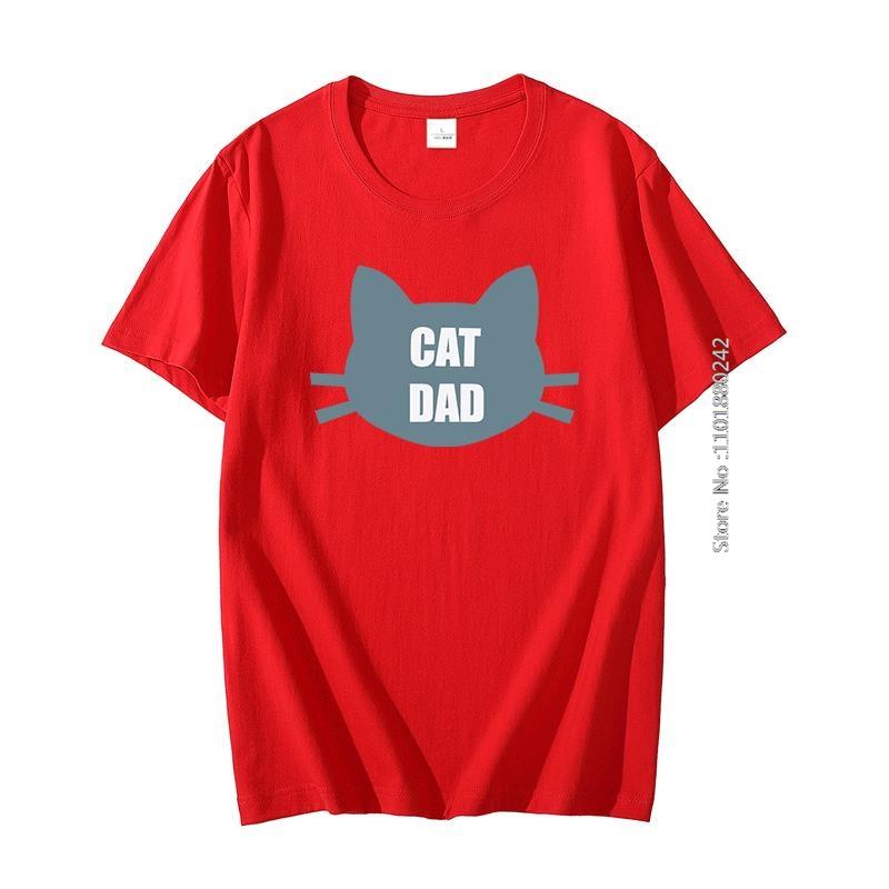 Cat Dad Pure Cotton Tshirt Best Ever Funny Saying Pun Present Slogan Cool Gift Tee Graphic T Shirts Oversize T Shirt For Men