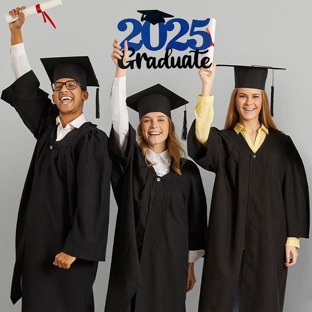 Минималистичное украшение для праздничной вечеринки, деревянное украшение для выпускного 2025 года, украшение для церемонии, украшение для вечеринки