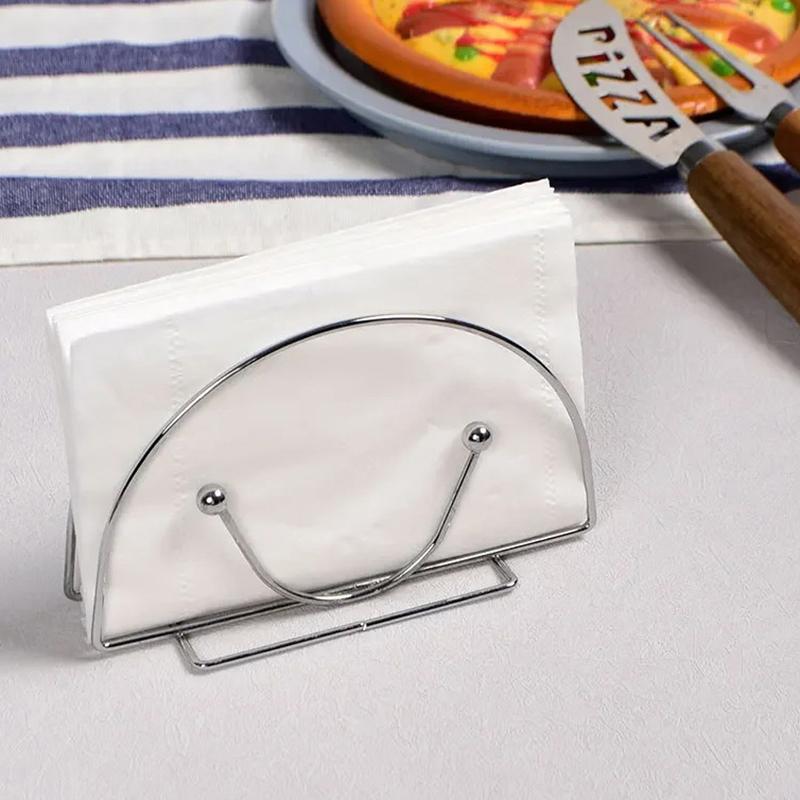 1Pcs Towel Rack Table Napkin Holder For Hotel Restaurant Coffee Shop Napkin Clip Rack Box Serviette Holder Tissue