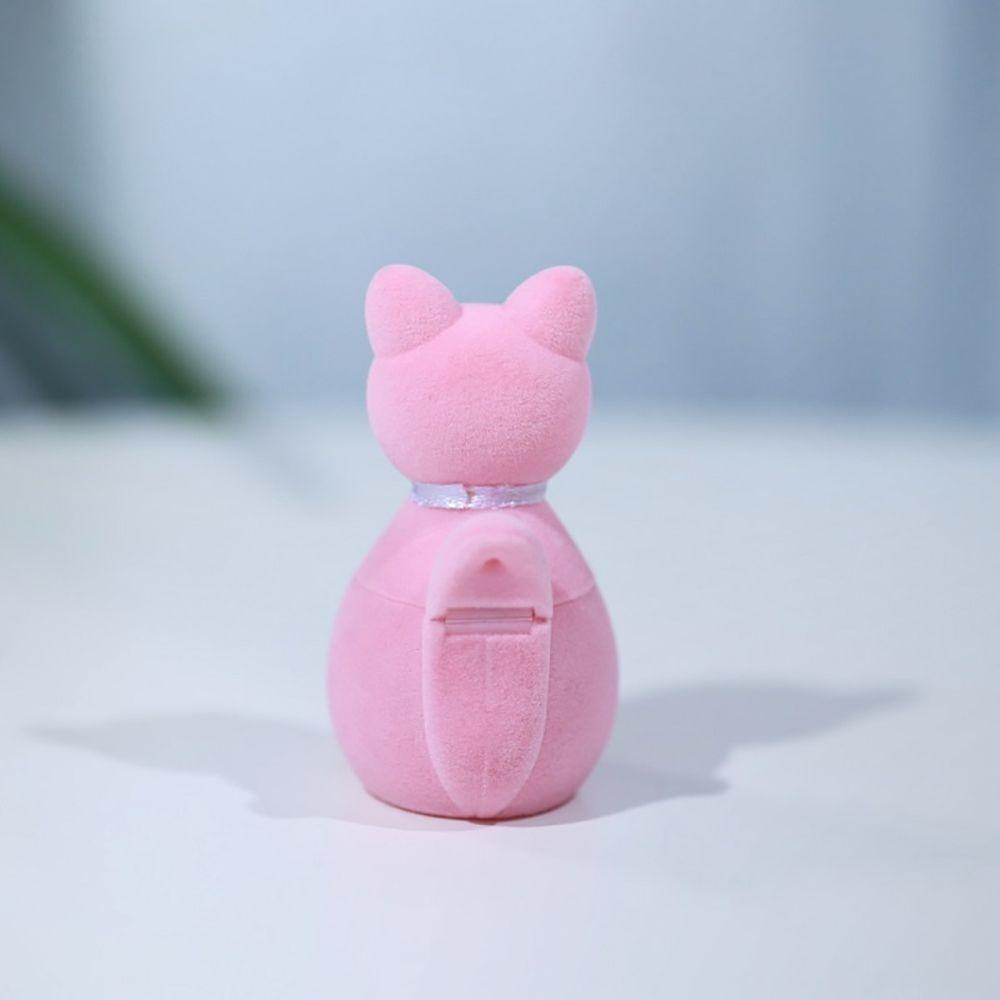 Romantic Lover Animals Turtle Tortoise Cat Jewelry Display Storage Case Velvet Ring Box Gift Boxes