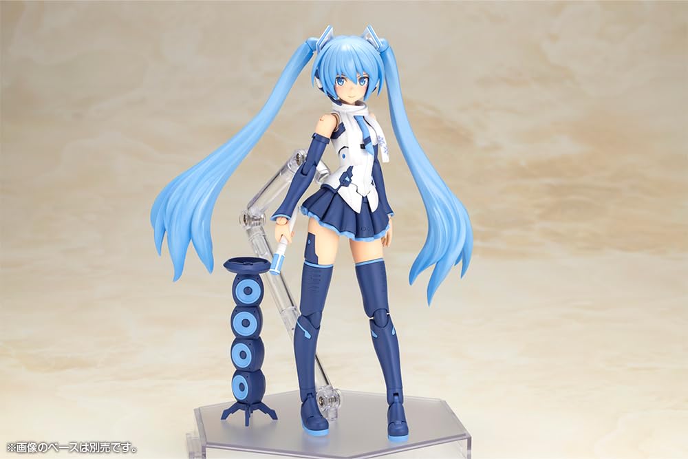 Kotobukiya Frame Arms Girl Frame Music Girl Снежная Мику Другая Цветовая Версия. Пластиковая модель в наборе Приблизительно 150 мм в высоту Без масштаба