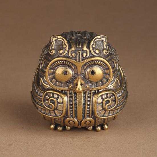 Винтажная фигурка совы, мини-курильница в виде совы с крышкой, коллекционное украшение в виде совы для дома, гостиной, офиса, стола, книжной полки, декор