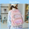 Capacity Childrens Large Backpack For Primary School Kids With Comfortable Air Cushion Straps In Stylish Blue Pink Or Purple Co