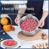 Автоматическая мясорубка и многофункциональный кухонный комбайн из нержавеющей стали, 5 л