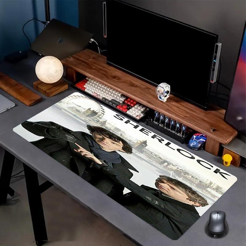 Sherlock Holmes Theme Mouse Pad, Non Slip Rubber Base, Multifunctional Office & Home Decor, Perfect for Workspace Personalization.
