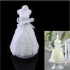 Свеча украшение Белый Романтичный Элегантный В коробке Свадебный Наряд Невесты Дизайн Платья Свеча Свадебная Вечеринка Домашний Декор Свадебное Украшение