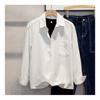 Рубашка с длинным рукавом Мужской дизайн Нишевый Ранняя осень Повседневная куртка Мужская Весна и Осень Свободная и Зрелая рубашка