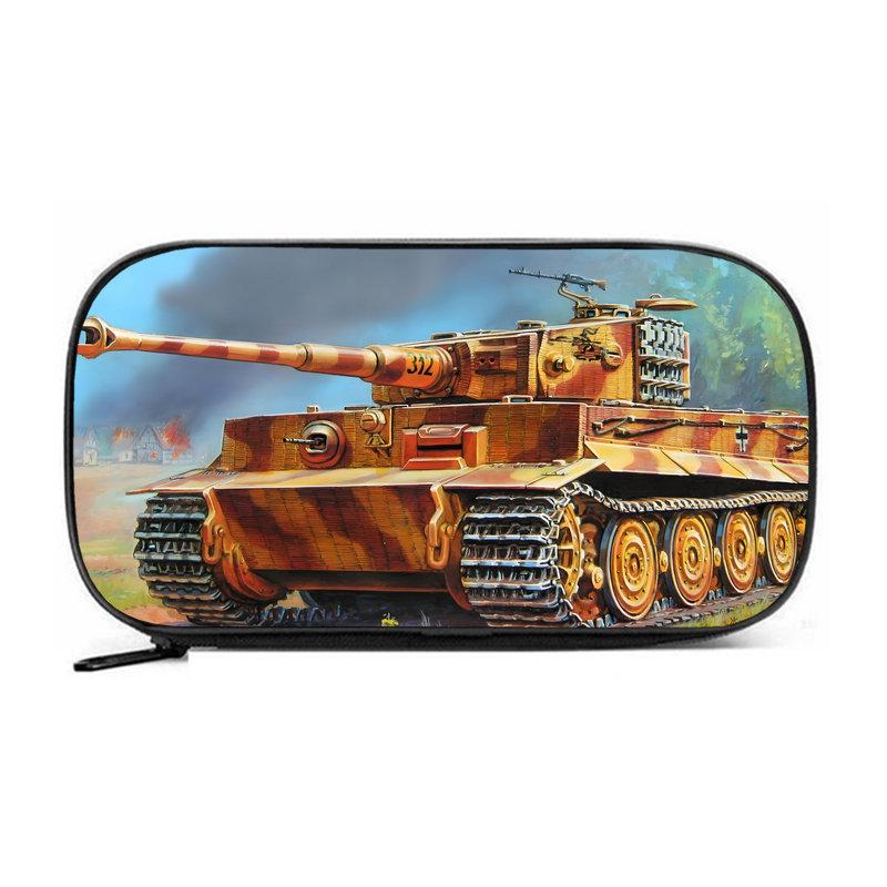 Пенал Tank KV44 большого объема - износостойкий Оксфордский тканевый пенал-органайзер для мальчиков