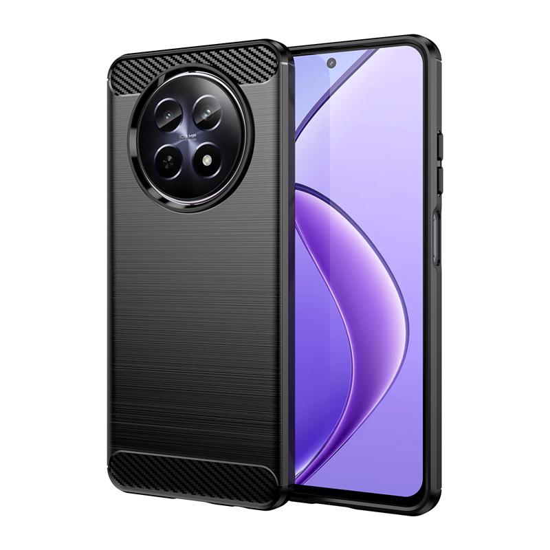 Для чехла Realme 12 5G Чехол для Realme 12 Plus 12 Pro Plus Противоударный мягкий силиконовый чехол из углеродного волокна для Realme 12 5G Чехол