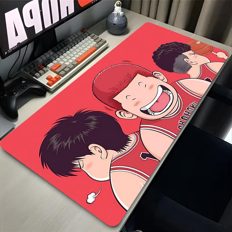 Mousepad Anime Slam Dunk Sports Basketball Desk Mouse Pad Hd Desk Pad Extended Gaming Keyboard Mats Large Gamer Mouse Pad