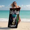 Personalized Customized Proof Beach Towel with Sally Face Pattern - Soft, Absorbent,quick-drying,perfect Swimming,camping&bathing