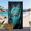 Пляжное полотенце с принтом Philadelphia Eagles Мягкое Портативное Быстросохнущее?Сухое полотенце для бассейна, летнего отпуска, активного отдыха на природе