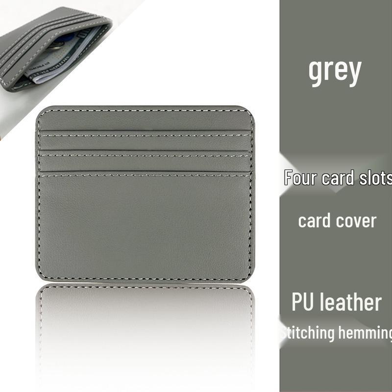 Women's Exquisite Waterproof Leather PU Card Holder - Ultra-Thin, Multi-Card Slot, Small Business Card Sleeve