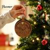 Holiday Atmosphere Hanging Crafts 3D Wooden Light Up Christmas Ornament, Layered House Tree Snowman Exquisite Gift Ornaments Nativity Scene Decoration