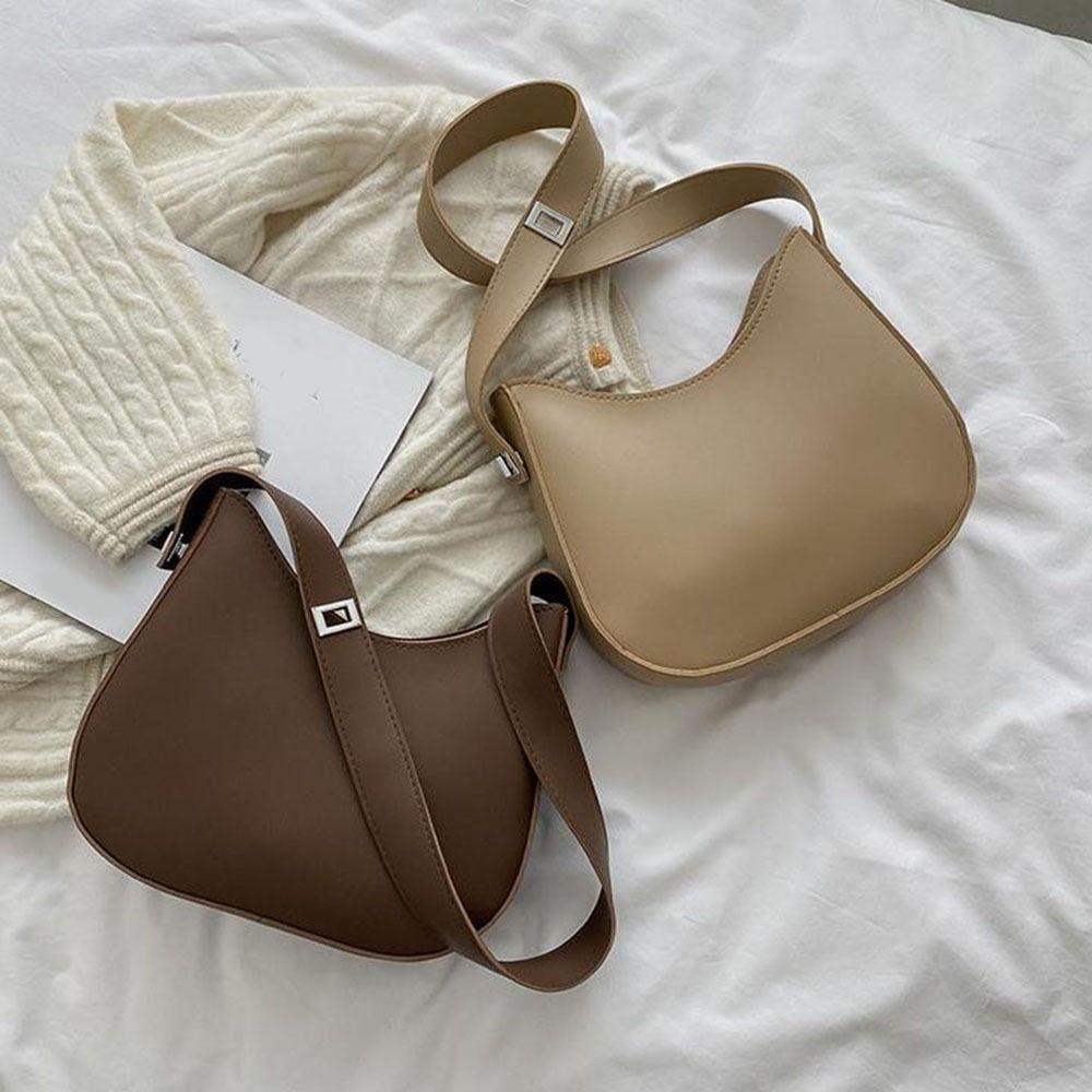 Large Capacity Shoulder Underarm Bag PU Handbags Casual Shoulder Bag  for Women