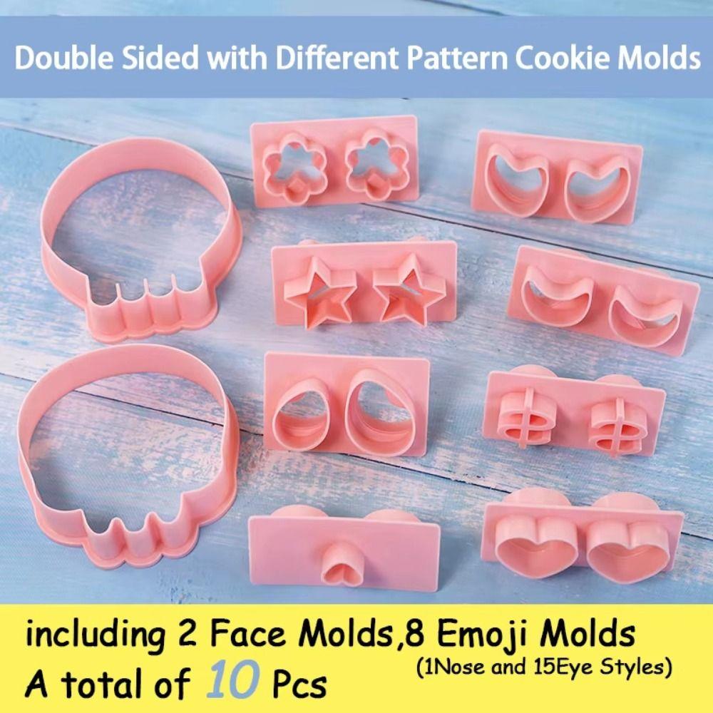 10Pcs/Set Hollow Skull Skull CookieB Aking Mold DIY Cookie Stamp Cake Decorating