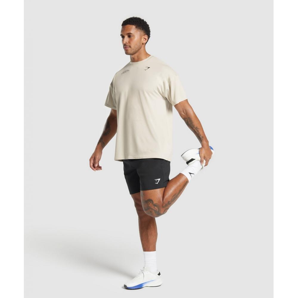 Gymshark Футболка CondiTioning Club Oversize, цвет серый, галечный A2b5y Gb7p