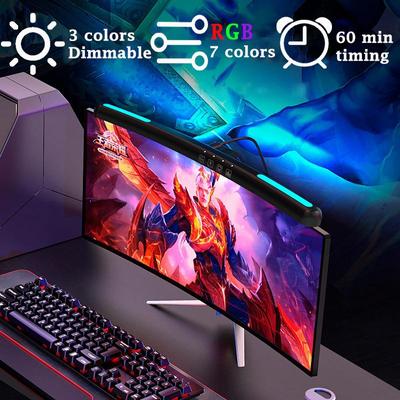USB-экран с бесступенчатым затемнением, подвесной светильник, компьютерный изогнутый экран, монитор, световая панель, RGB-фон, атмосфера, настольная лампа для ухода за глазами
