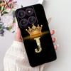 Чехол для Motorola Edge 60 Pro 2025 Роскошные Буквы Короны Мягкий Силикон Черная Крышка Телефона Для Moto Edge 60 Fusion 60s Edge60 Funda