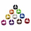 100 Pcs 12MM 14MM Bird Plastic Clip Rings Pigeon Colored Foot Ring No.1-100 For 10 Colors