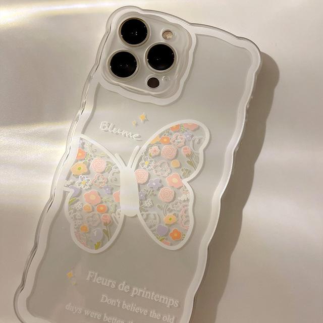 Силиконовый противоударный мягкий чехол Dearm Butterfly для Iphone 12 13 14 Pro Max 11 Xr Xsmax Xr 7 8 Plus с мультяшным рисунком в виде ракушки