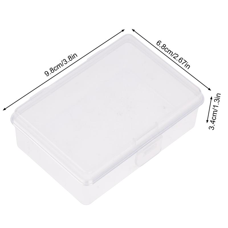 Small Semi-Transparent Plastic Cards Cases Folder Matte Flip-Top Jewelry Box Accessories Storage Organize Packaging Boxes
