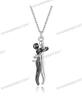 S925 Sterling Silver Couple's Embrace Love Pendant Necklace - Exquisite and Fashionable Clavicle Chain for Women