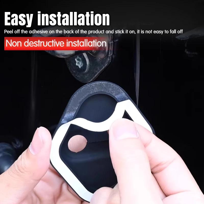 4 шт. силиконовых накладок на дверные замки автомобилей, защитные накладки на защелки, антикоррозийные аксессуары для Volvo XC90 V90 V60 XC60 V40 S80 S60 C40 XC40