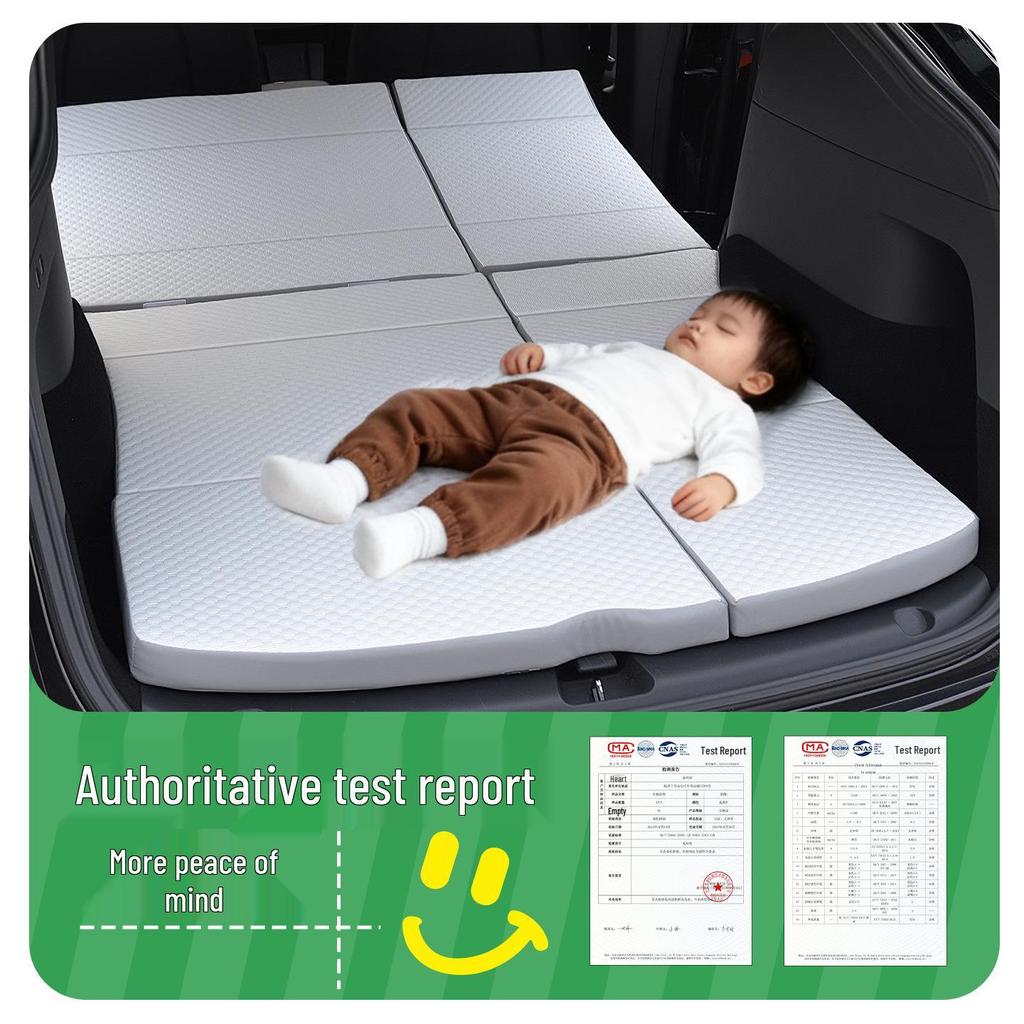Tesla Model Y Memory Foam Camping Mattress - Folding, No Inflation Needed