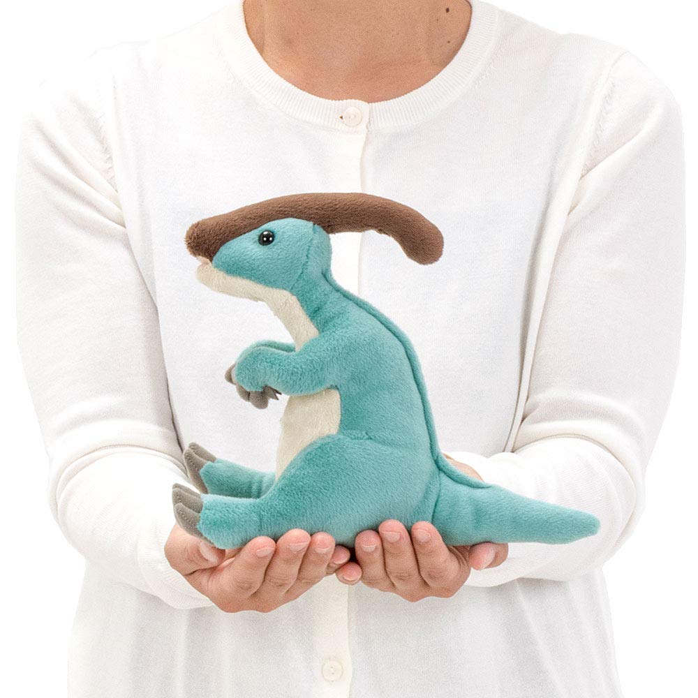 Calorata Parasaurolophus Plush Toy Soft and Realistic Plush Gift Present Birthday Dinosaur Toy Christmas Gift (Sitting Series) (Dinosaur Toy) (Twice