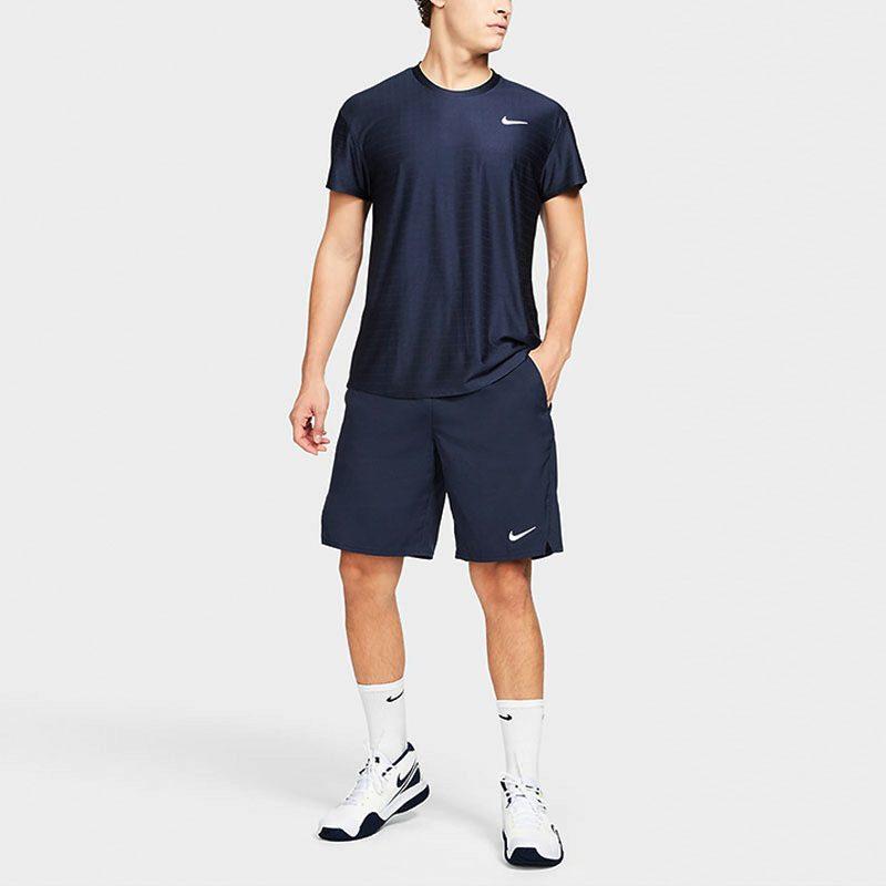Nike Мужские теннисные шорты Цвет: Обсидиан Средняя посадка CV2544-451