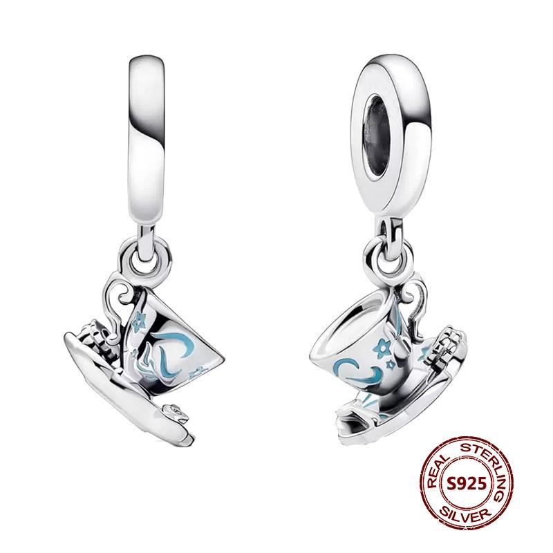 Подвески-хамелеоны, подходят модные оригинальные браслеты, серебро 925 пробы, циркон, осьминог, черепаха, бусина, бабочка, светлячок, подвеска, DIY изготовление ювелирных изделий