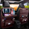 Premium All-in-One Car Back Seat Organizer Foldable Table, Kick Mats, Tissue Box, Cup & Umbrella Holders, Laptop Station, and Car Eating Tray