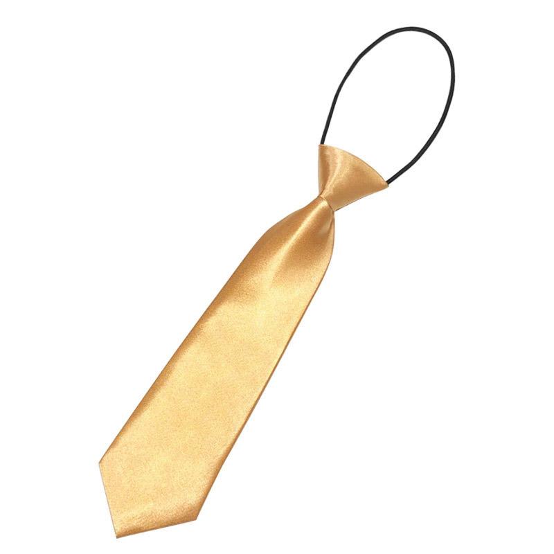 Детский однотонный маленький галстук для мальчиков и девочек, простой, короткий, эластичный, для малышей, детей, учеников начальной школы