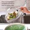 Кухонная корзина для слива из нержавеющей стали для овощей и остатков, экономящий место треугольный дуршлаг, фильтр для пищевых отходов