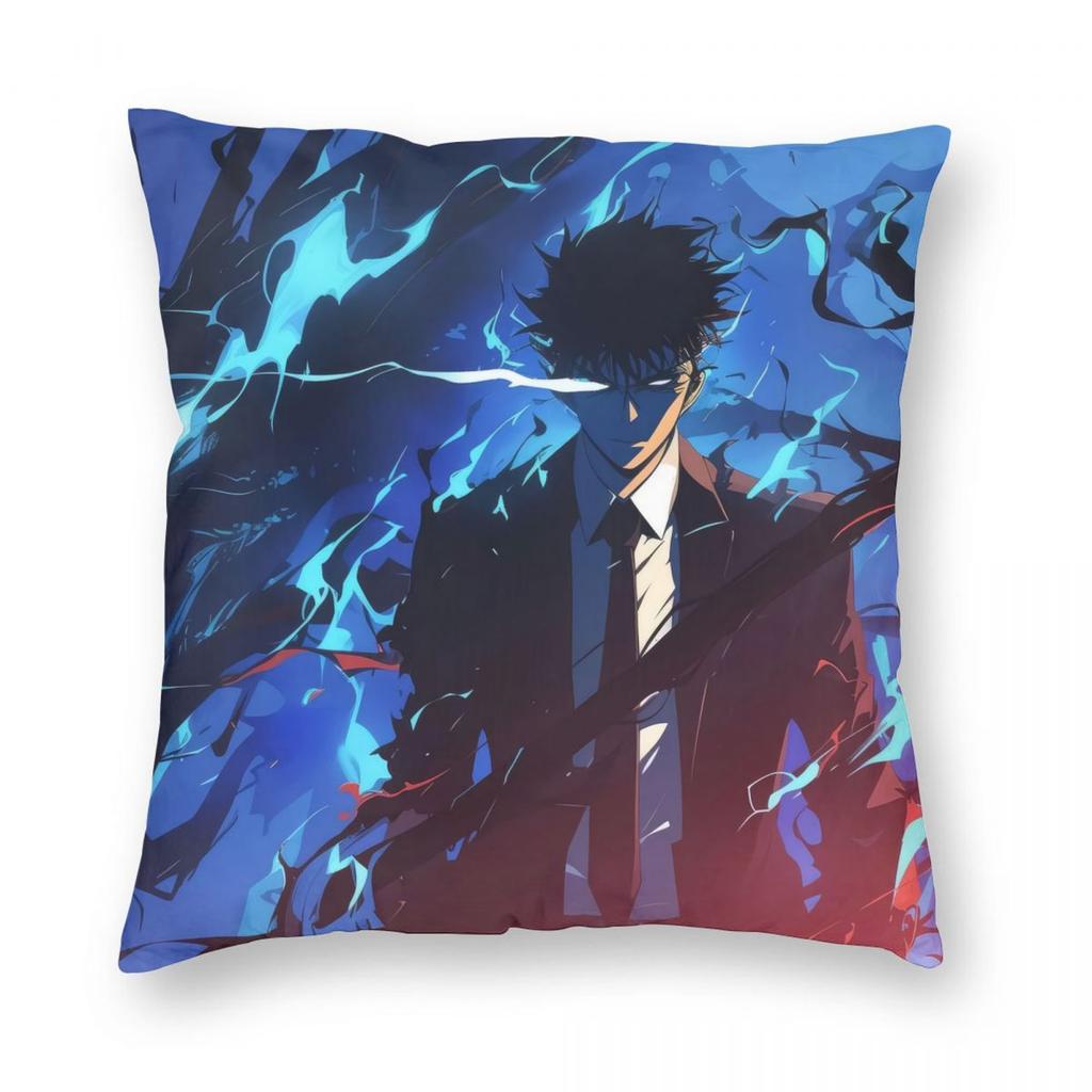 Solo Leveling Shadow Master Pillowcase Soft Polyester Cushion Cover Decoration Pillow Case Cover Home Zipper 45*45cm
