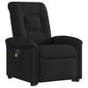 Electric Recliner Chair with Lift Function Black Fabric