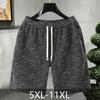 Большие размеры 5XL-11XL, летние шорты большого размера для мужчин, повседневные шорты с эластичной резинкой на талии, летняя одежда