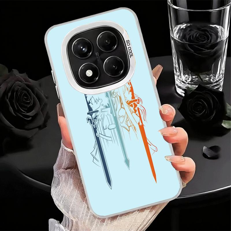 Мягкий чехол для телефона Sword Art Online для Xiaomi Redmi Note 13 14 15 Pro Plus 12S 12 11S 11 11T 10S 10 Ударопрочная задняя крышка Sh
